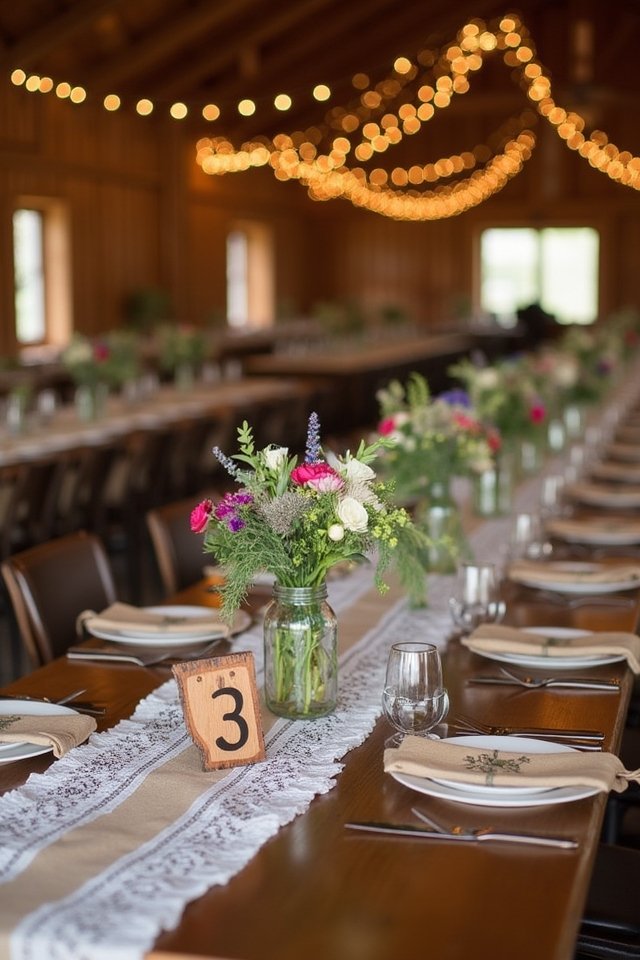 personalized rustic table numbers