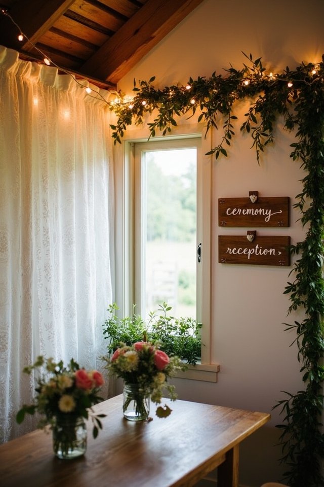personalized rustic wedding decor