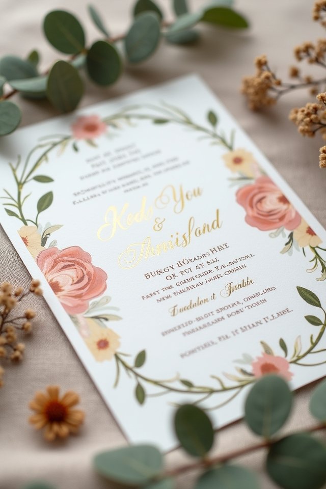 personalized wedding invitation art