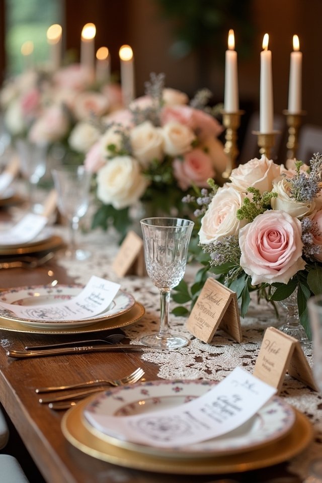 personalized wedding place settings