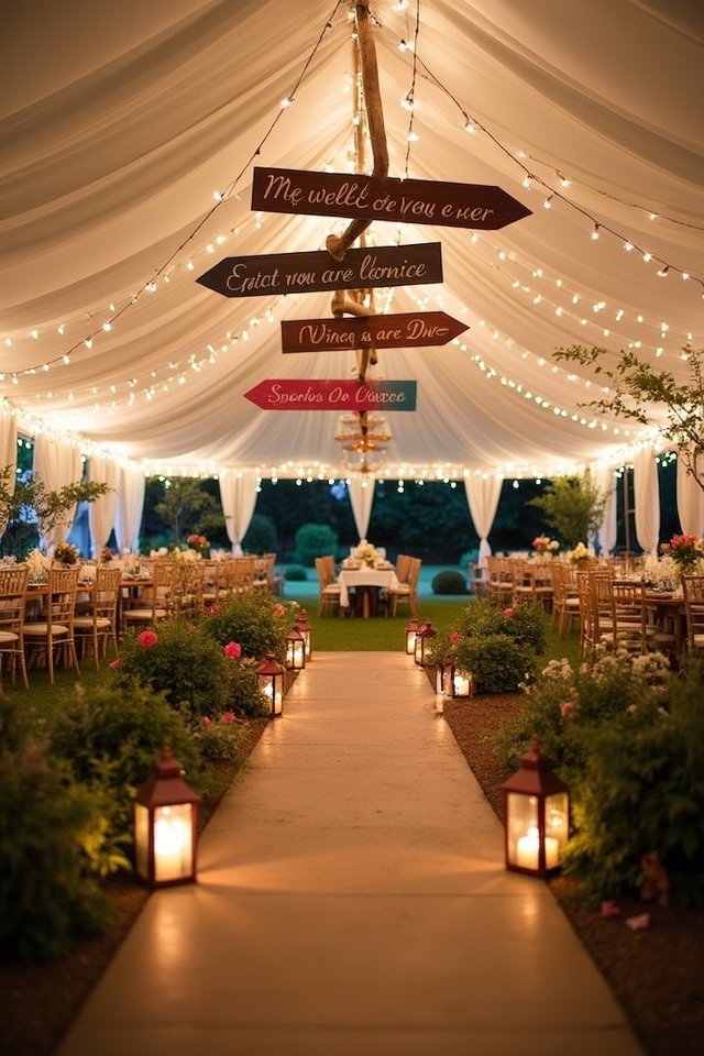 personalized wedding signage ideas