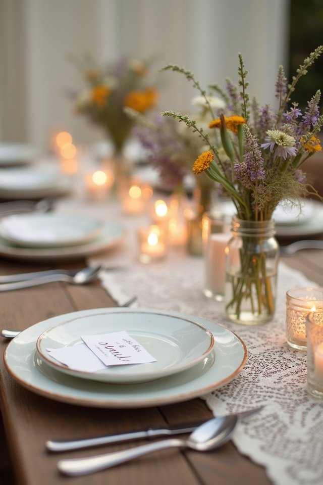 personalized wedding table decor