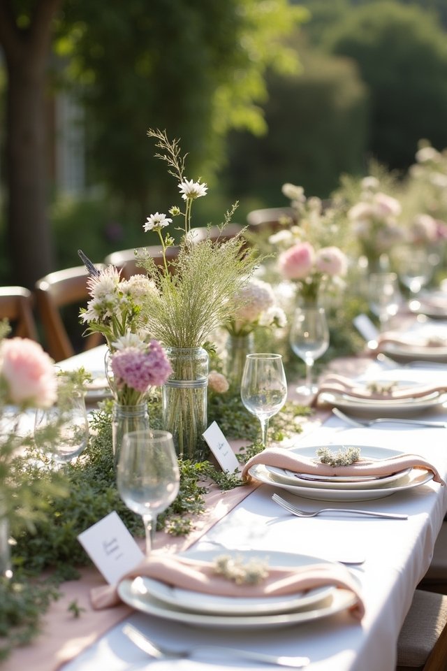 personalized wedding table settings