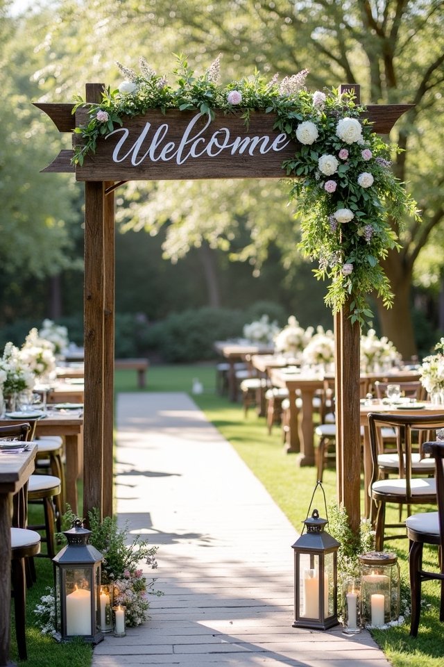 personalized wedding welcome signage