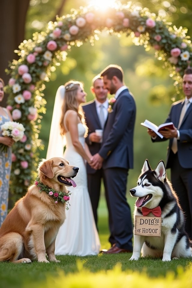 pet friendly wedding celebration