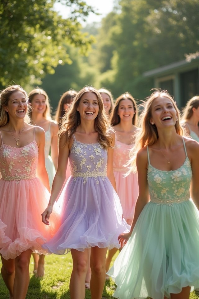 playful floral skater dress