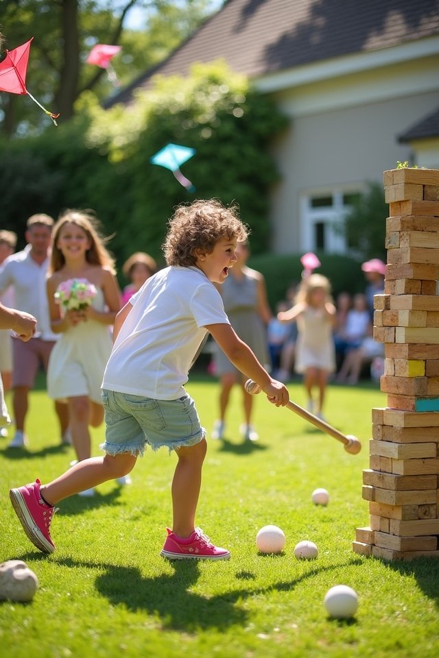 playful outdoor wedding games