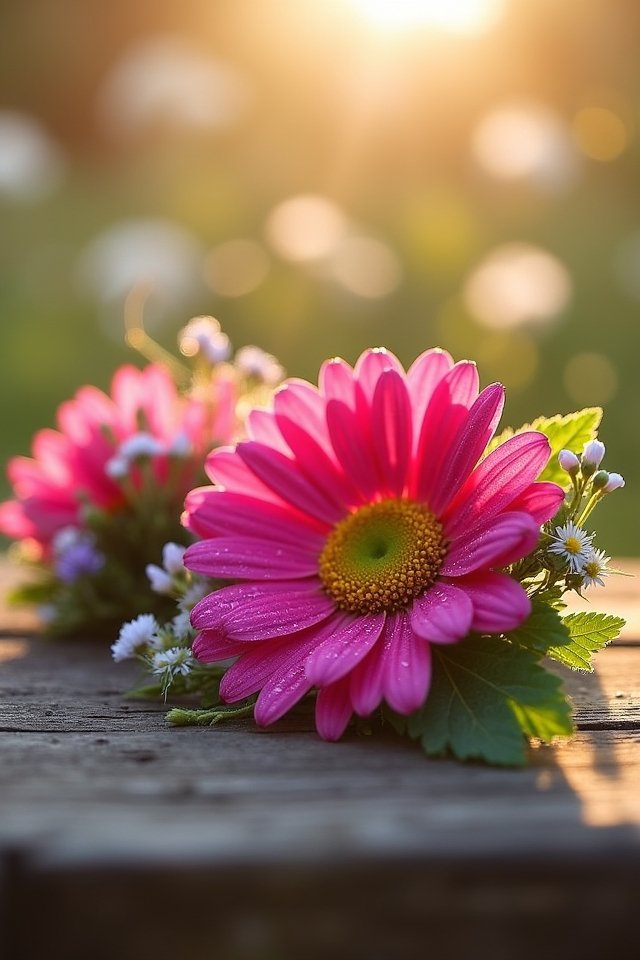 playful pink daisy arrangements