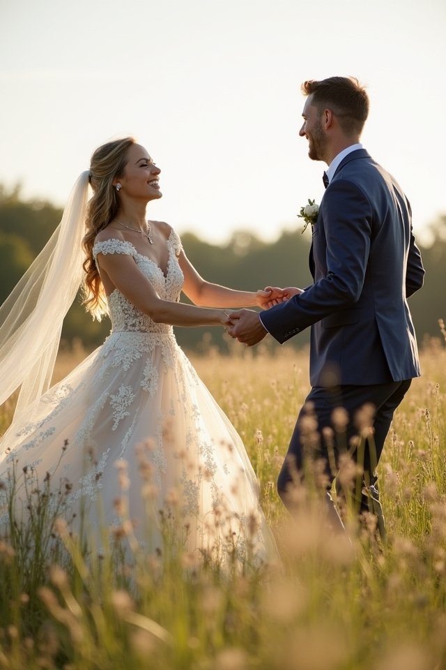 playful wedding photo moments