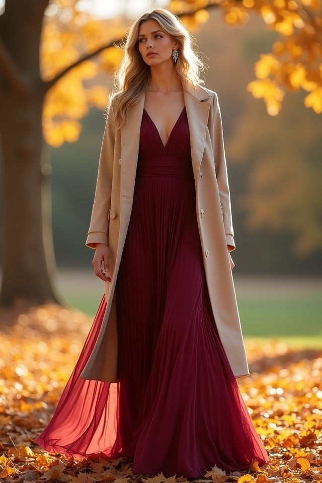 pleated chiffon dress elegance