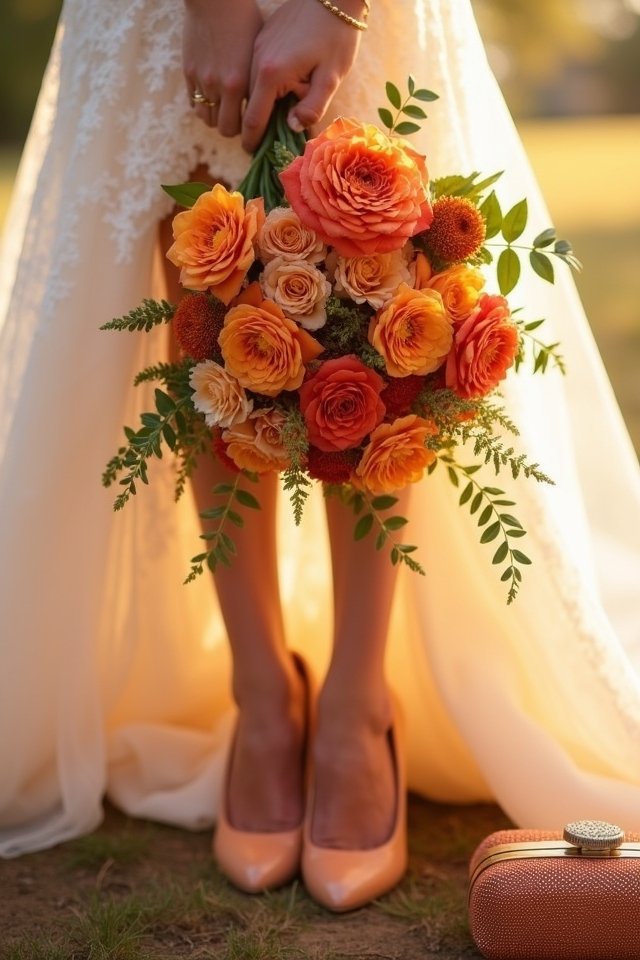 pumpkin themed autumn wedding accessories