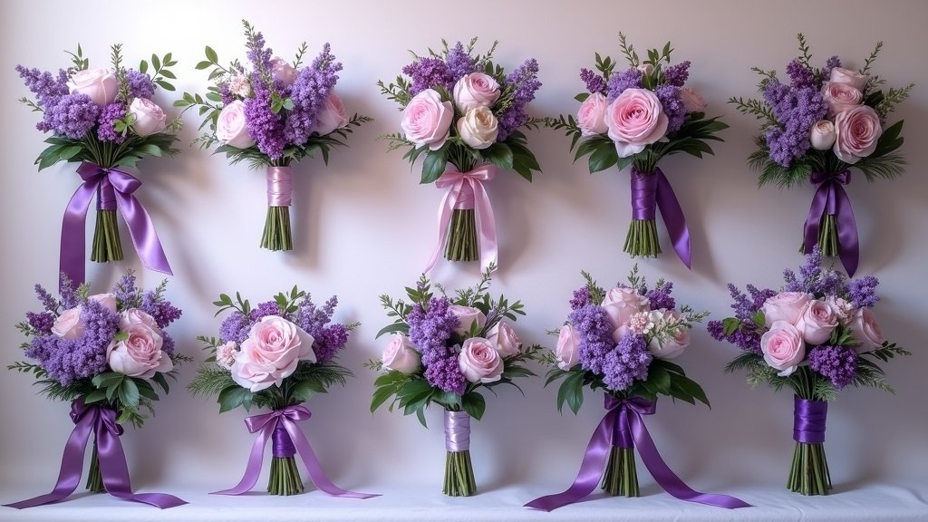 purple wedding bouquet ideas