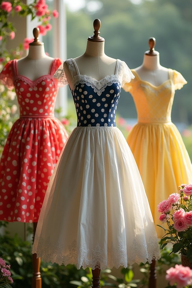 quirky retro polka dots