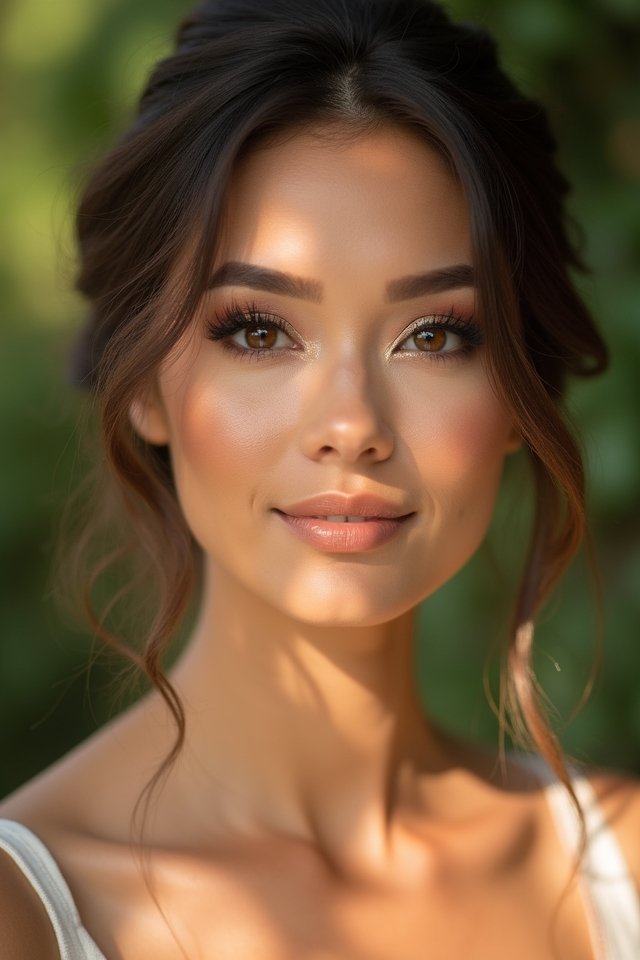radiant bronze bridal look