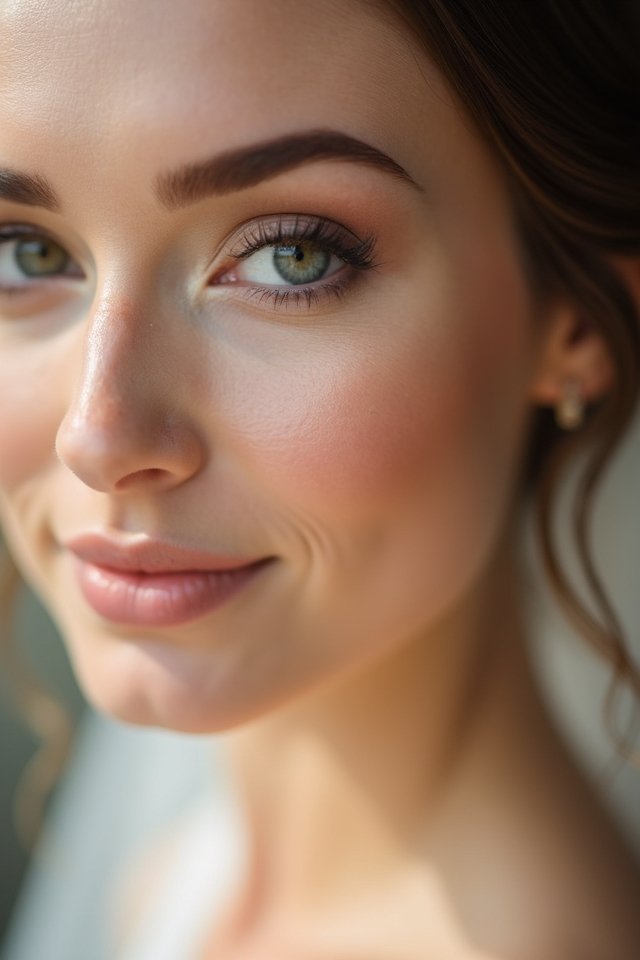 radiant dewy bridal skin