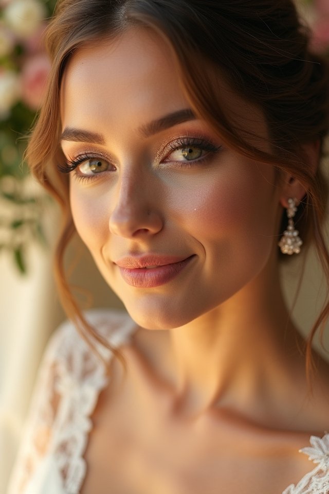 radiant golden wedding glow