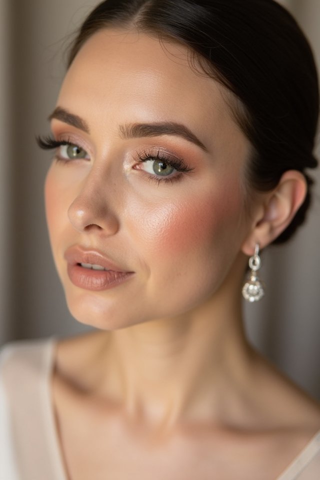 radiant minimalist wedding beauty