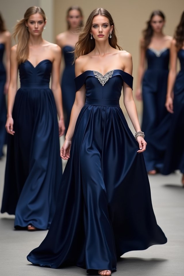 radiant off the shoulder elegance