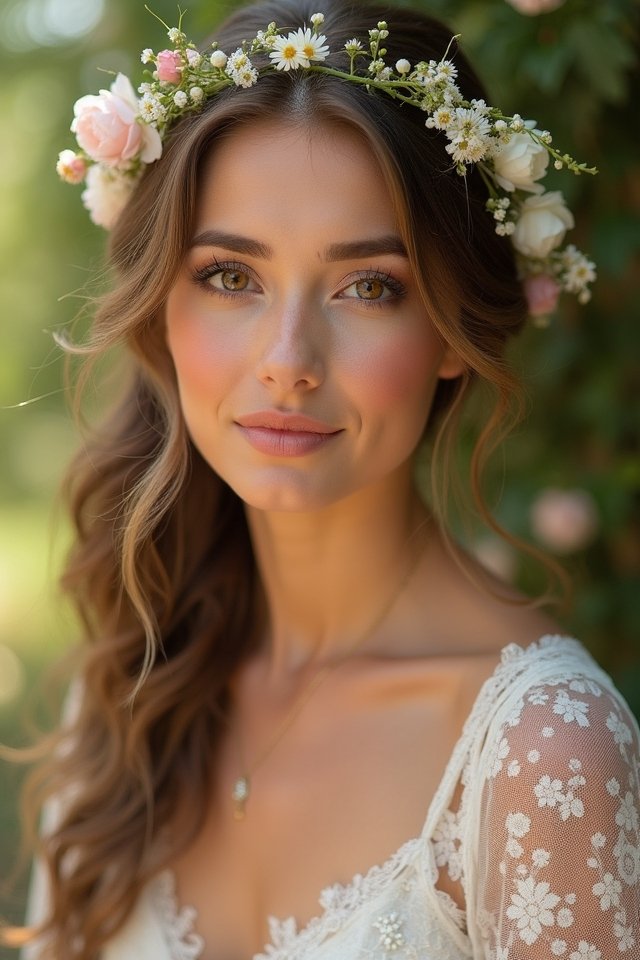 radiant rosy bridal cheeks