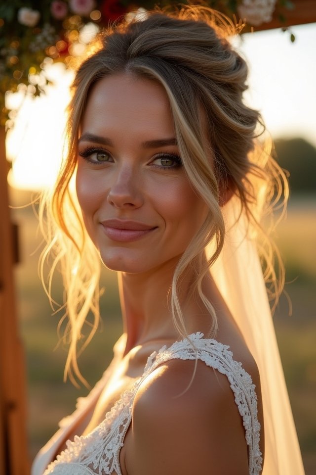 radiant skin with highlighter