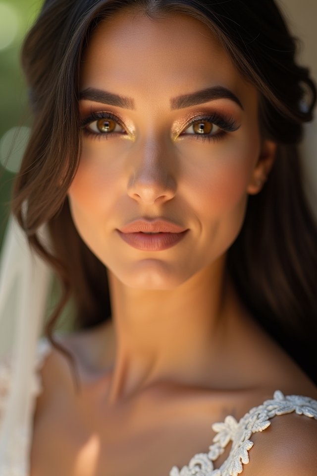 radiant warm bronze glow