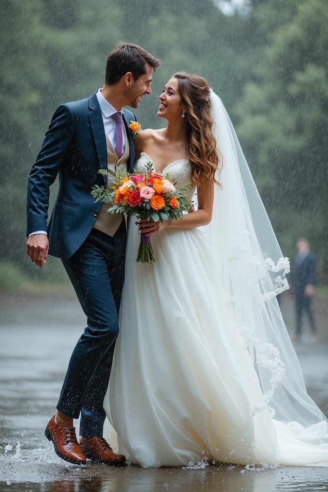 rainy wedding adventures await