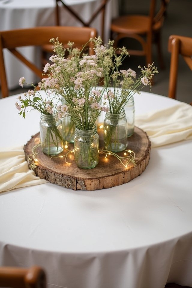 reclaimed wood wedding accents