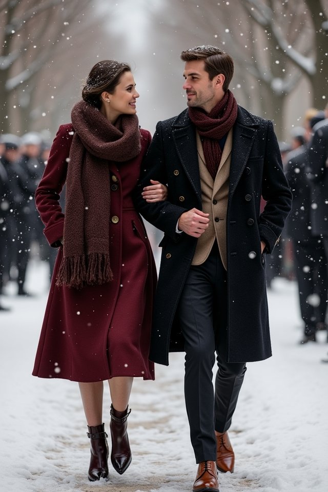 refined winter wedding footwear