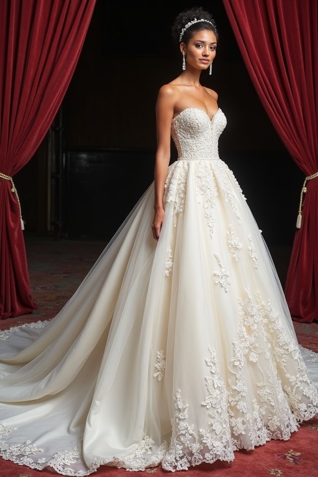 regal ballgowns with daring flair