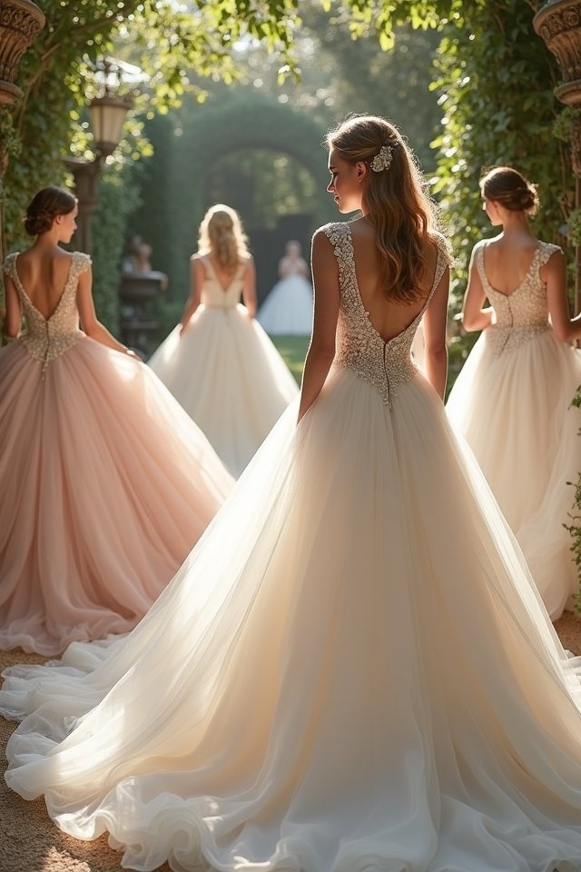 regal fitted bodice gown