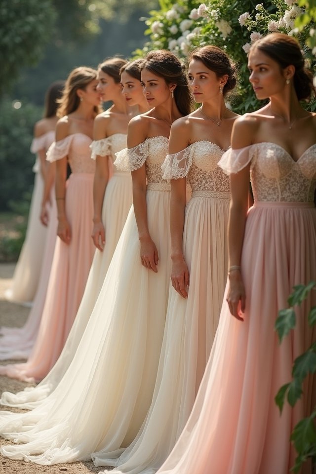 regal off shoulder elegance
