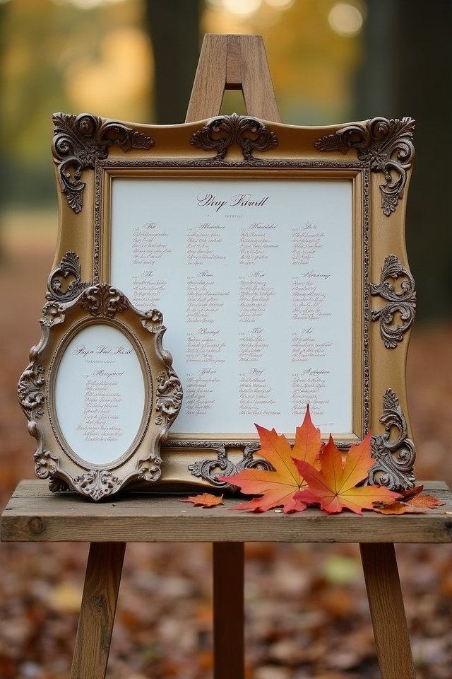 repurposed frames for weddings