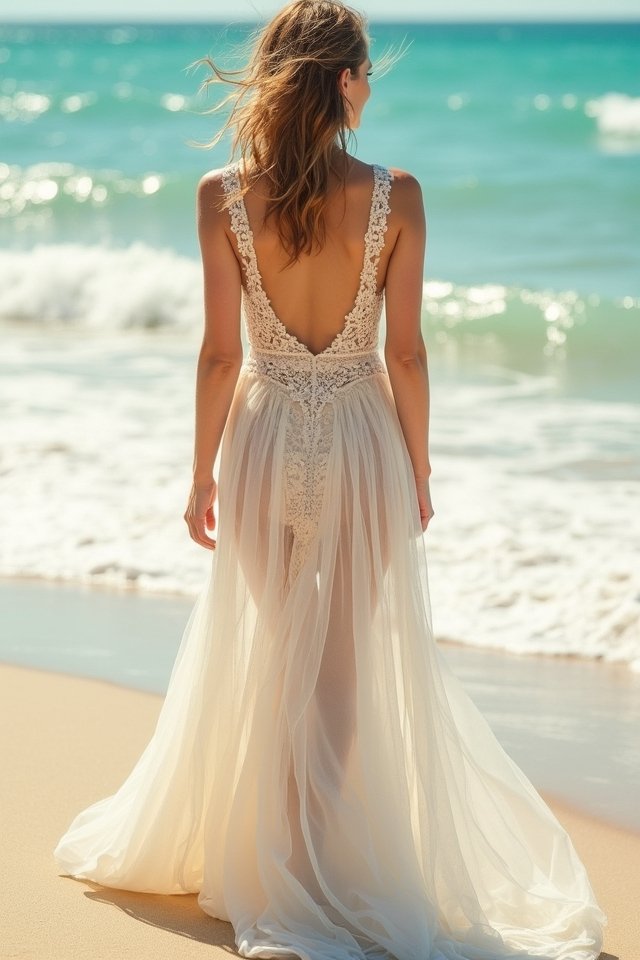 retro high low bridal elegance