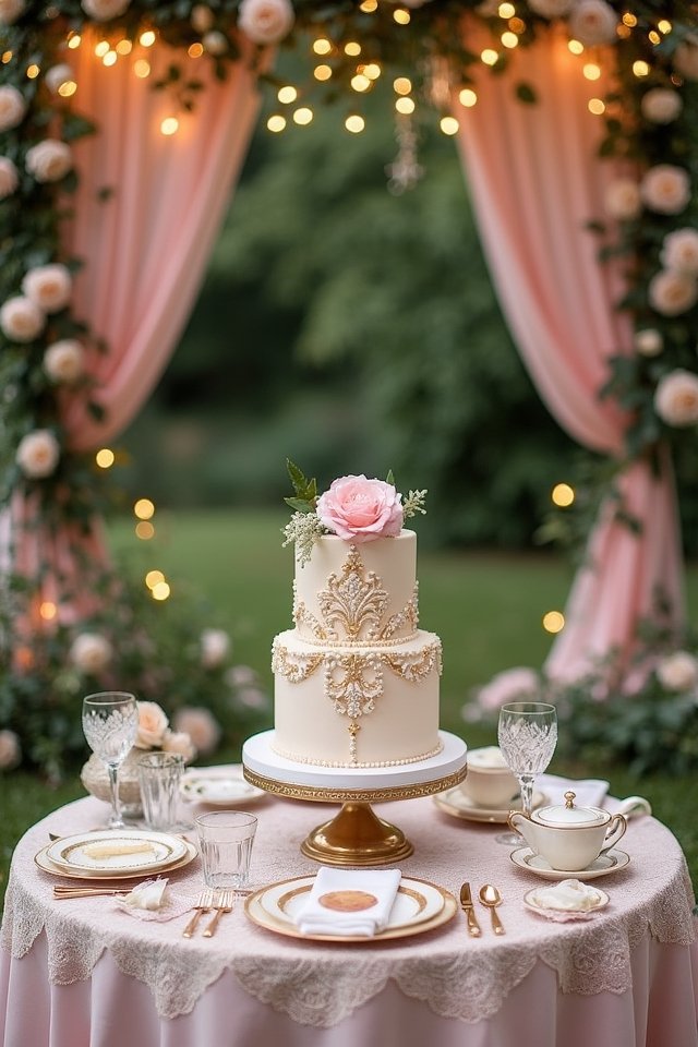 retro inspired wedding cake delights