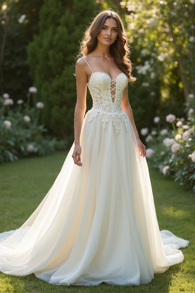 romantic a line dress allure