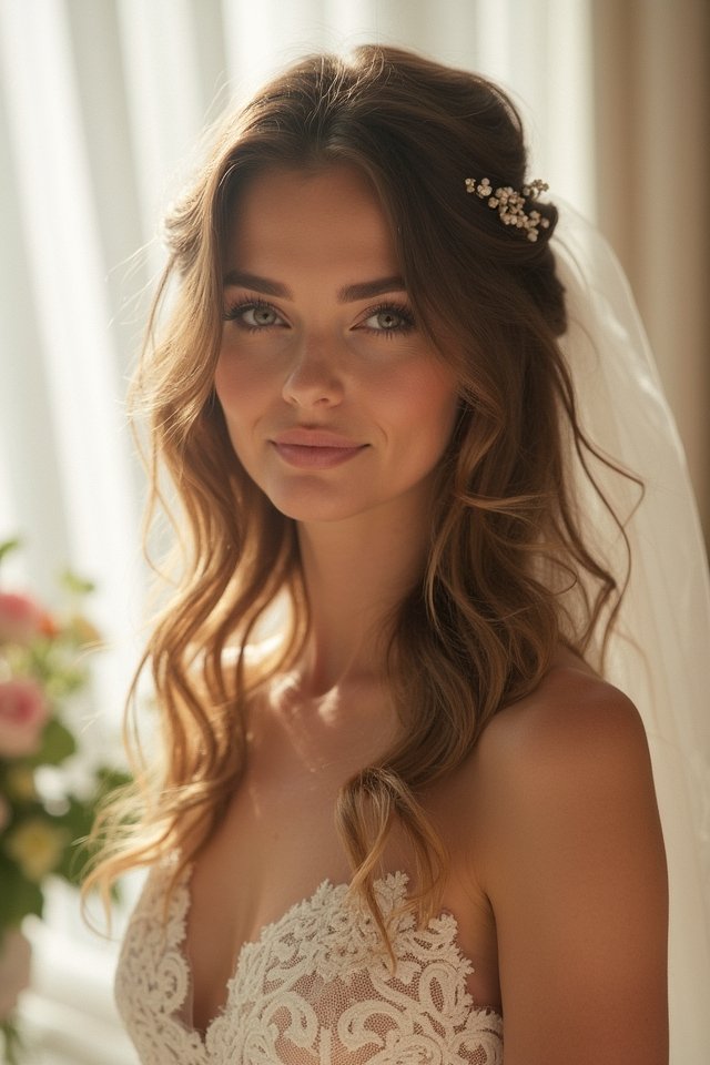 romantic beach wedding waves