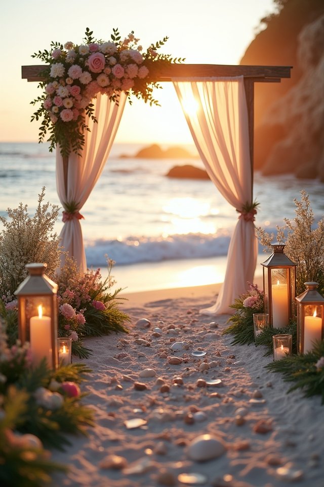 romantic beachfront wedding escape