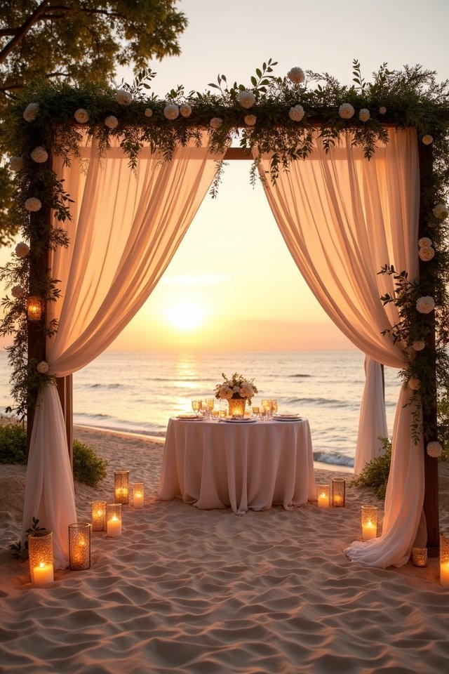 romantic beachfront wedding experience
