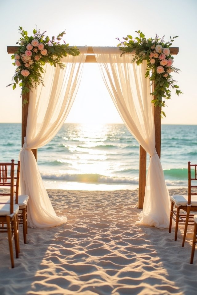 romantic beachfront wedding experience