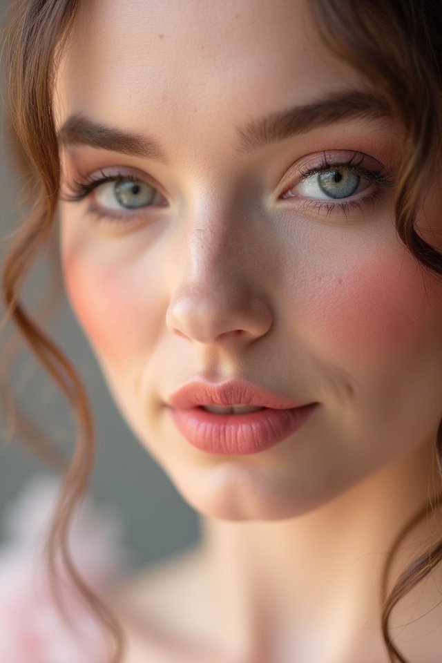 romantic blush and glow