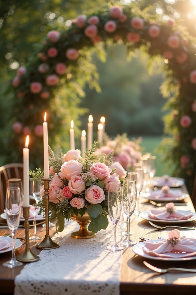 romantic blush and gold elegance
