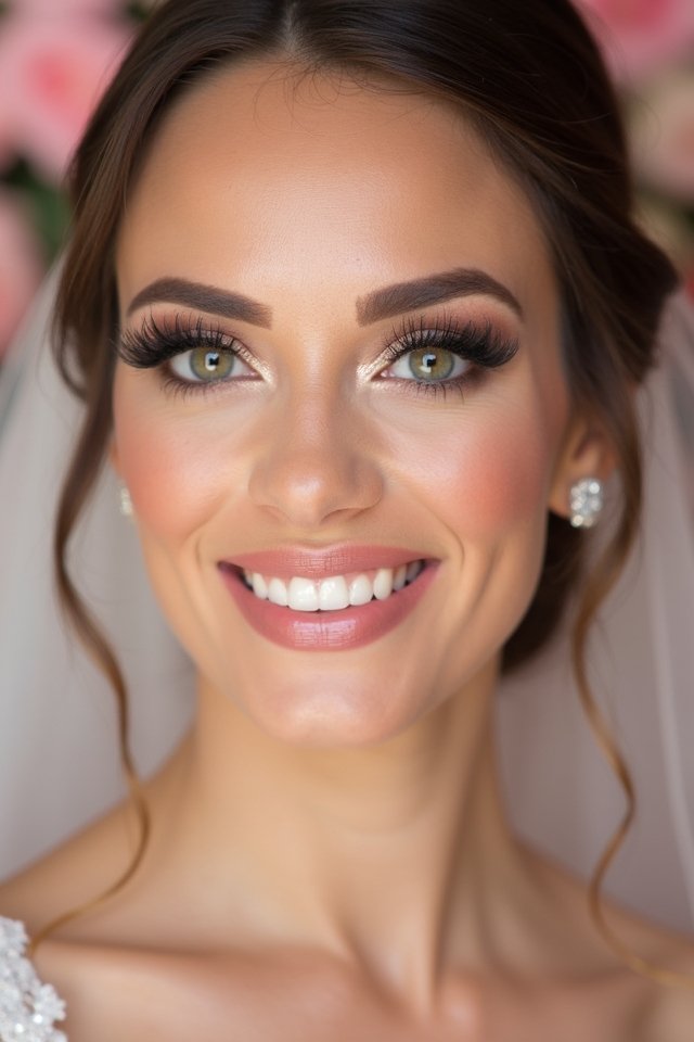 romantic blush and lashes