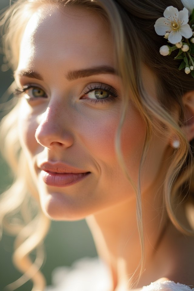romantic blush makeup look