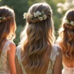 romantic bridal hair down