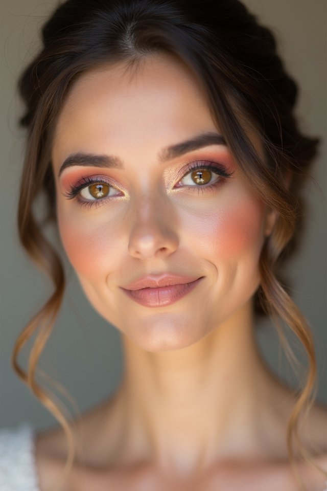 romantic bridal rose hues