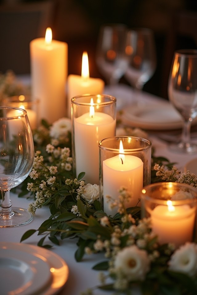 romantic candle height variety