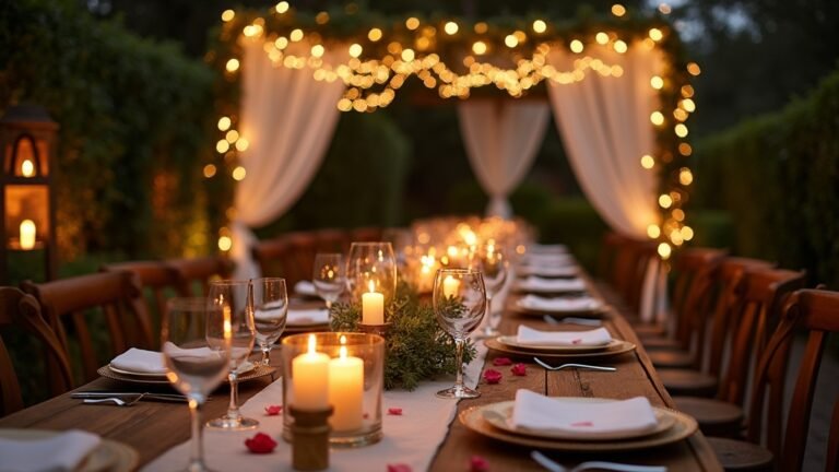 romantic candlelit wedding ideas