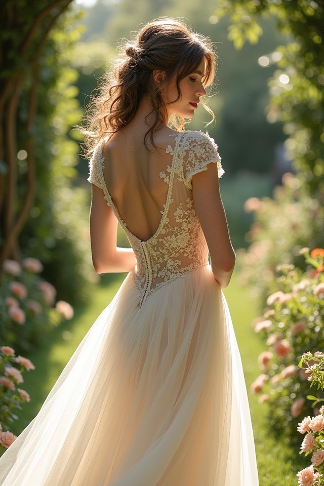 romantic cap sleeve elegance