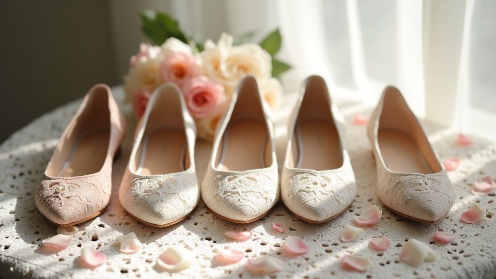 romantic comfortable lace flats