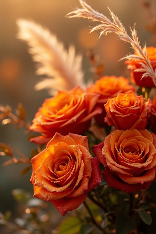 romantic fall wedding bouquets